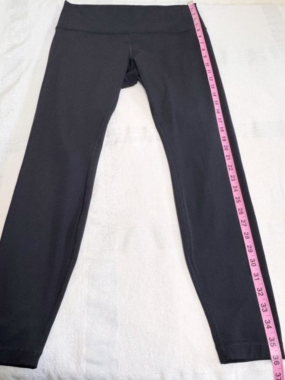 Lululemon Wunder Under High Rise 28" Brushed Luxtreme Black Leggings 12 - Picture 10 of 12